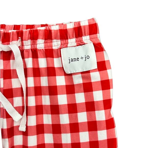Jane + Jo Boys Red Check Pajama Pants 5 NWT - Picture 3 of 4